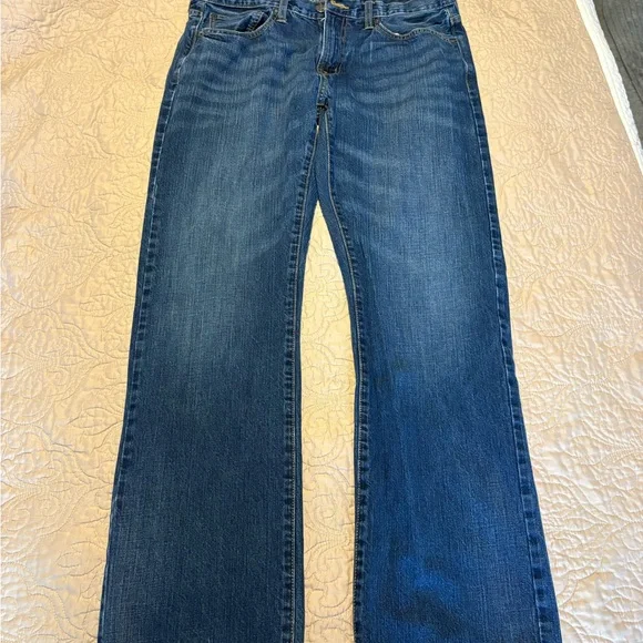 American Eagle Outfitters Dark Blue Denim Jeans - Picture 2 of 6